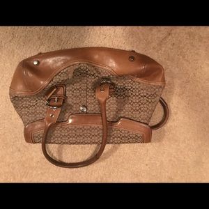 Vintage Coach Satchel with Shoulder Straps